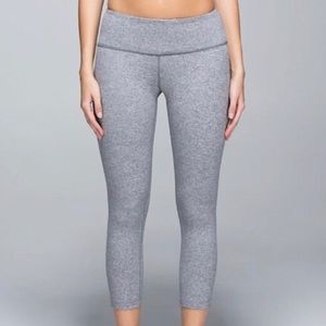 Gray lululemon crops